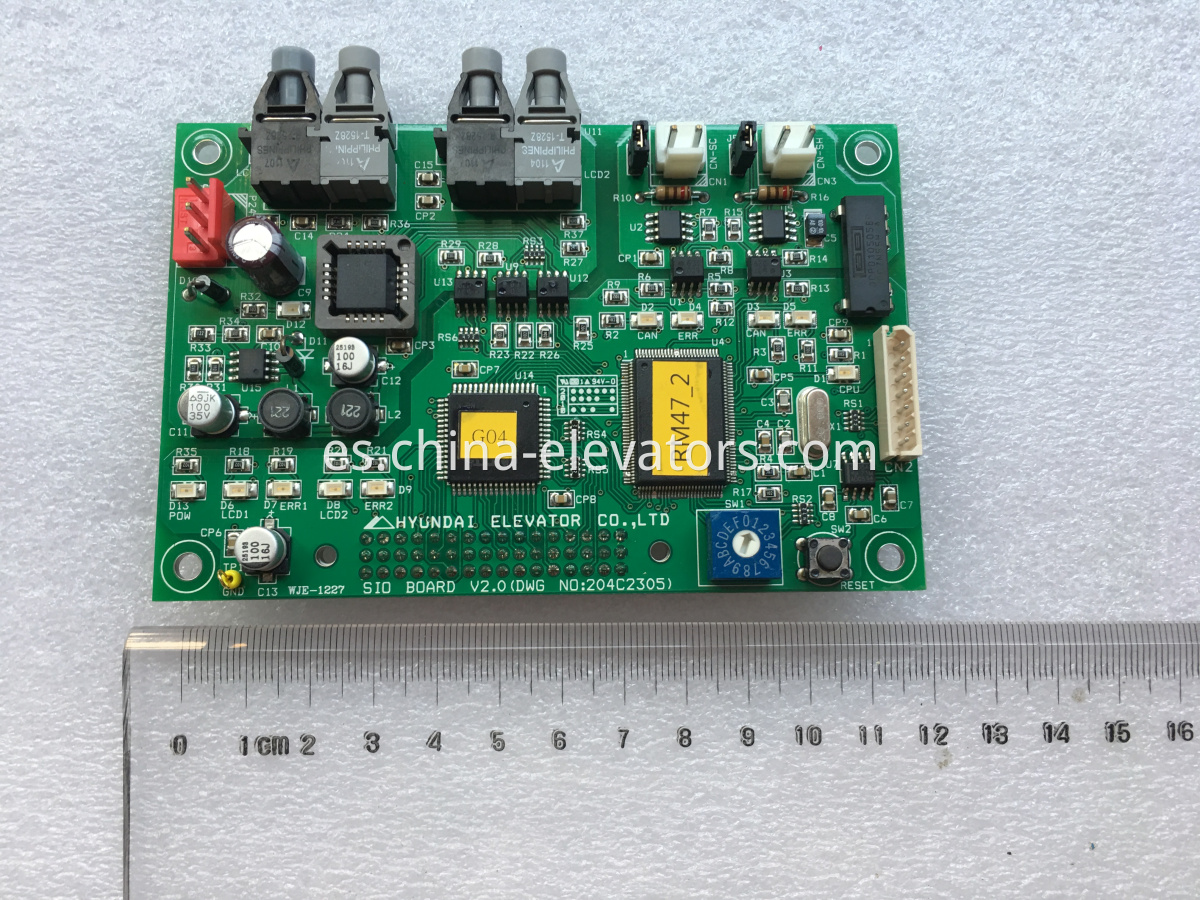 SIO Board for Hyundai Elevators, DWG No: 204C2305